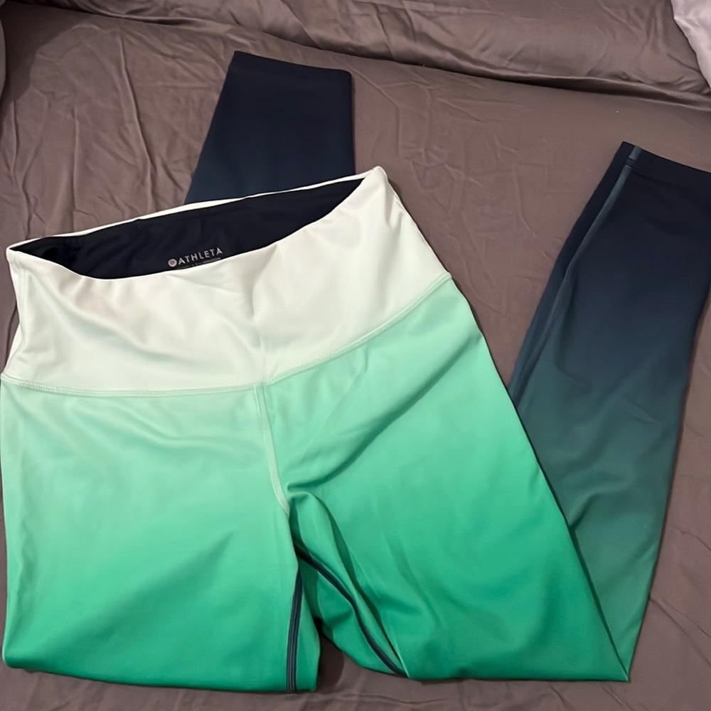 Athleta tri color leggings